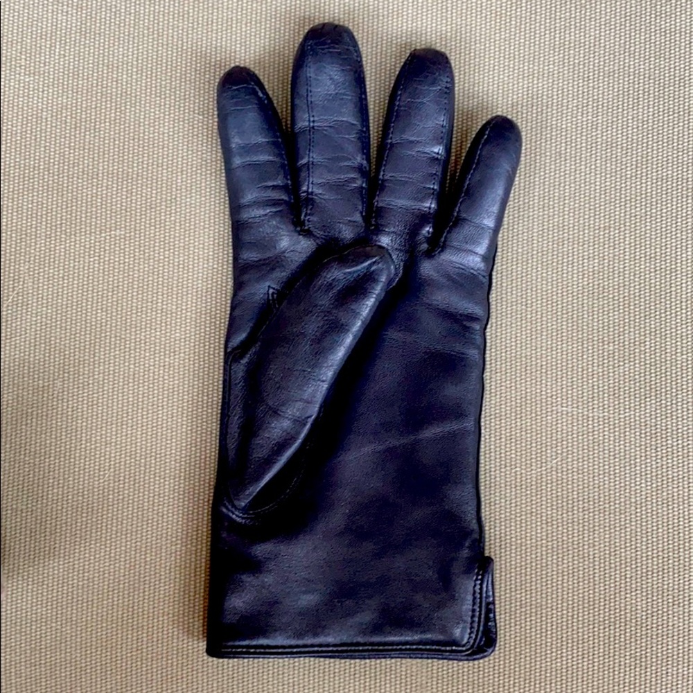 Coach leather and cashmere women’s gloves